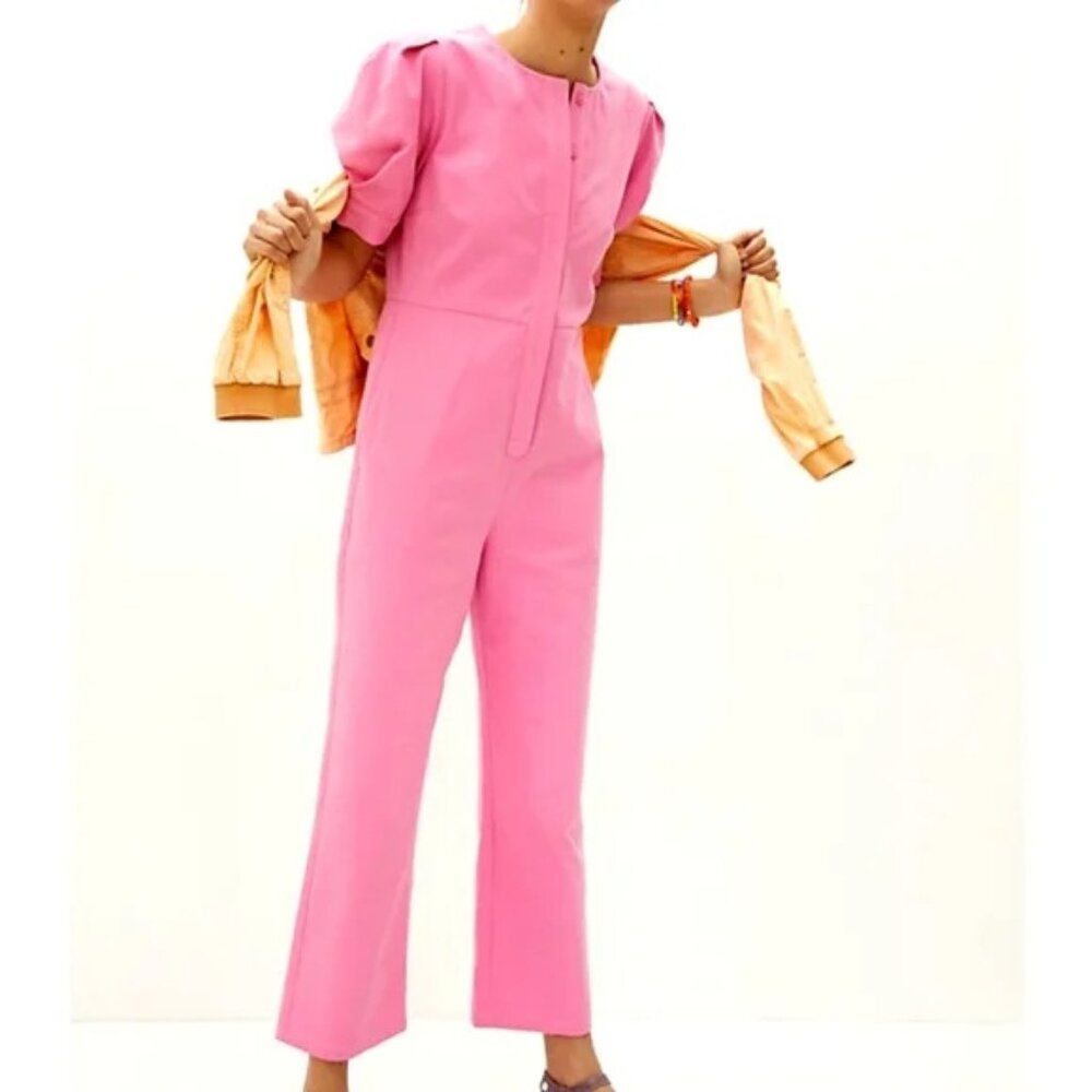 Anthropologie Pink Jumpsuit